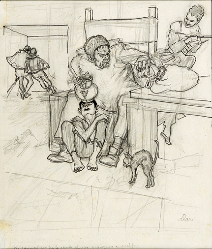 Illustrazione per "Lazzarillo de Tormes", di autore spagnolo 1934-1936
